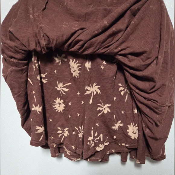 Torrid Brown Tropical Tiered Skort - Picture 4 of 6